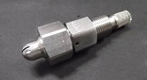 spraying nozzle / cleaning / flat spray / liquid