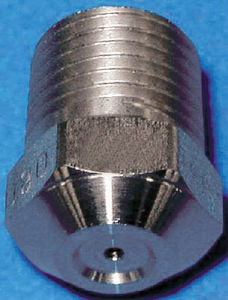 atomizing nozzle / cooling / hollow-cone / stainless steel