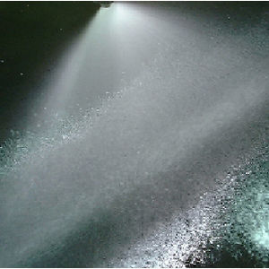 cleaning nozzle / washing / flat spray / stainless steel