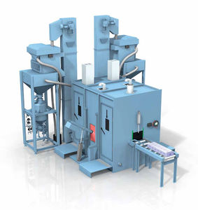 roller shot blasting machine / for tubes / for metal
