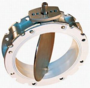 shut-off butterfly valve / for the food industry / for bulk materials