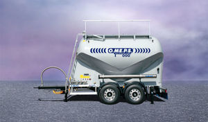 2-axle semi-trailer / for concrete transport / silo