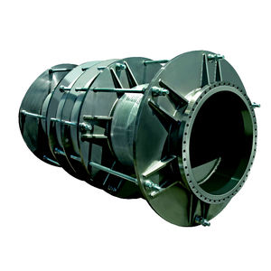 metal pipe expansion joint / round / flange