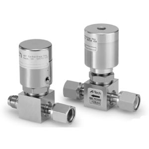 diaphragm valve / shut-off / stainless steel / for high-purity fluids