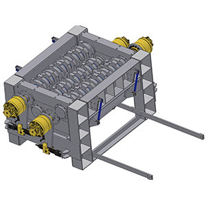 four-shaft shredder