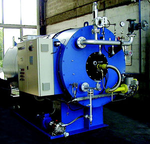 natural gas steam generator / fuel oil / fire tube / horizontal