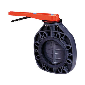 butterfly valve / manual / for water / flange