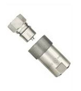 screw-in fitting / straight / hydraulic / steel