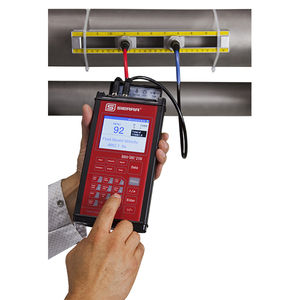 ultrasonic transit-time flow meter / for liquids / digital / high-accuracy