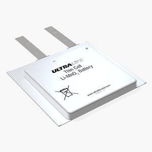 Li-MnO2 battery / flat / thin / UL