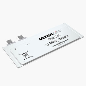 Li-MnO2 battery / flat / ultra-thin / primary
