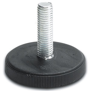 machine foot / metal / leveling / threaded