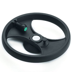 control handwheel / spoked / swing-handle / plastic