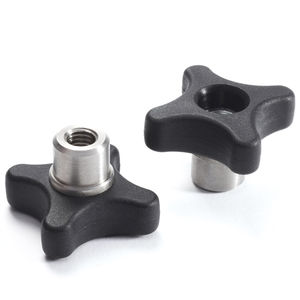 threaded knob / star / stainless steel / polyamide