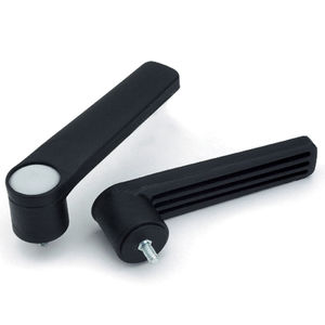 steel clamping lever / with plastic handle / external thread