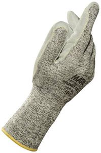 handling gloves / wear-resistant / anti-cut / leather