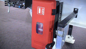 fire extinguisher box / rectangular / polypropylene / lockable