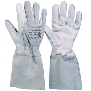 welding gloves / heat-resistant / leather / breathable