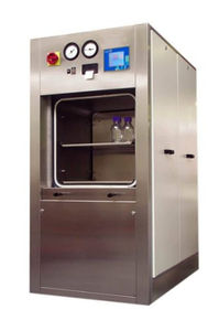 laboratory autoclave / front-loading / horizontal