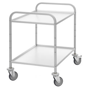 transport cart / stainless steel / 2 levels / 3 levels