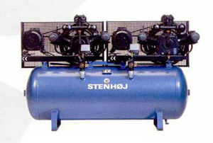 air compressor / stationary / electrically-powered / piston