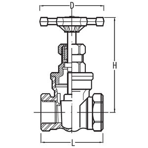gate valve / manual / for chemicals / stainless steel