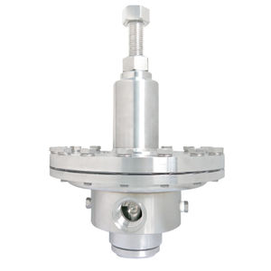 gas pressure regulator / single-stage / membrane / stainless steel