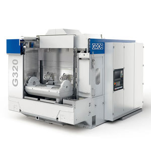 3-axis machining center / horizontal / with 2 pins / modular