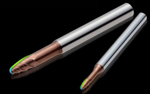 end mill milling cutter / solid / coated / high-efficiency