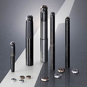 hemispherical milling cutter / indexable insert / semi-finishing / diamond-coated