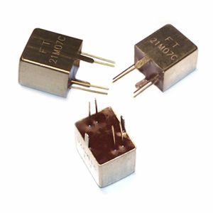 passive electronic filter / quartz / feed-through