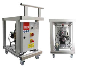 electrically-powered hydraulic power unit / wheel-mounted