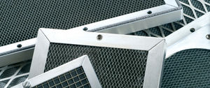 aluminum ventilation grill / honeycomb / EMC