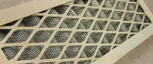 aluminum ventilation grill / with dust filter / EMC