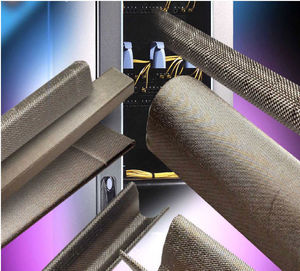 EMI shielding gasket / conductive fabric over foam