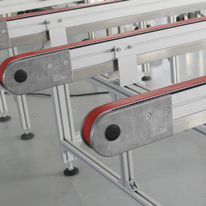 belt conveyor / glass / toothed belt