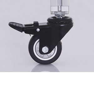 flanged swivel caster / with brake