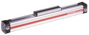 linear actuator / pneumatic / double-acting / rodless
