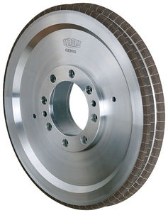 cylindrical grinding wheel / CBN vitrified bonded / abrasive / for crankshafts