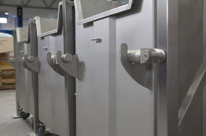 rotary drum crusher-compactor / vertical / for plastics