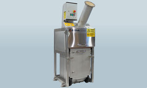 jar crusher-compactor / vertical / glass