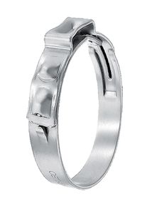 stainless steel hose clamp / adjustable ear type / smooth