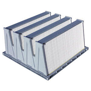 air filter / panel / V-form / pressure