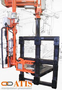 pneumatic manipulator / with gripping tool / for sacks / handling