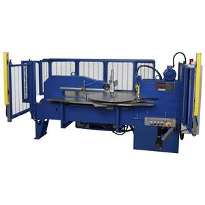 circular shear / hydraulic / for metal sheets / flanging machine