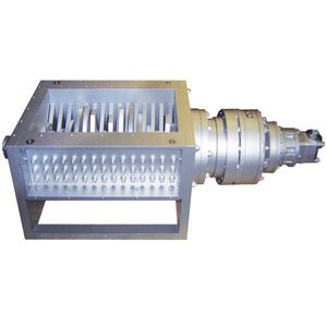 single-shaft shredder / plastic / for cardboard