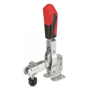 vertical toggle clamp / zinc-coated steel / push