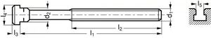 threaded bolt / square-head / steel