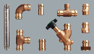 crimp fitting / cutting ring / straight / elbow