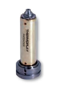 injection nozzle / flat / for injection molding machines / with obturator